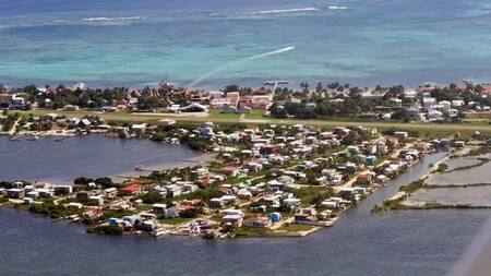 Cayo de Ambergris, en Belice, donde detuvieron a Samid