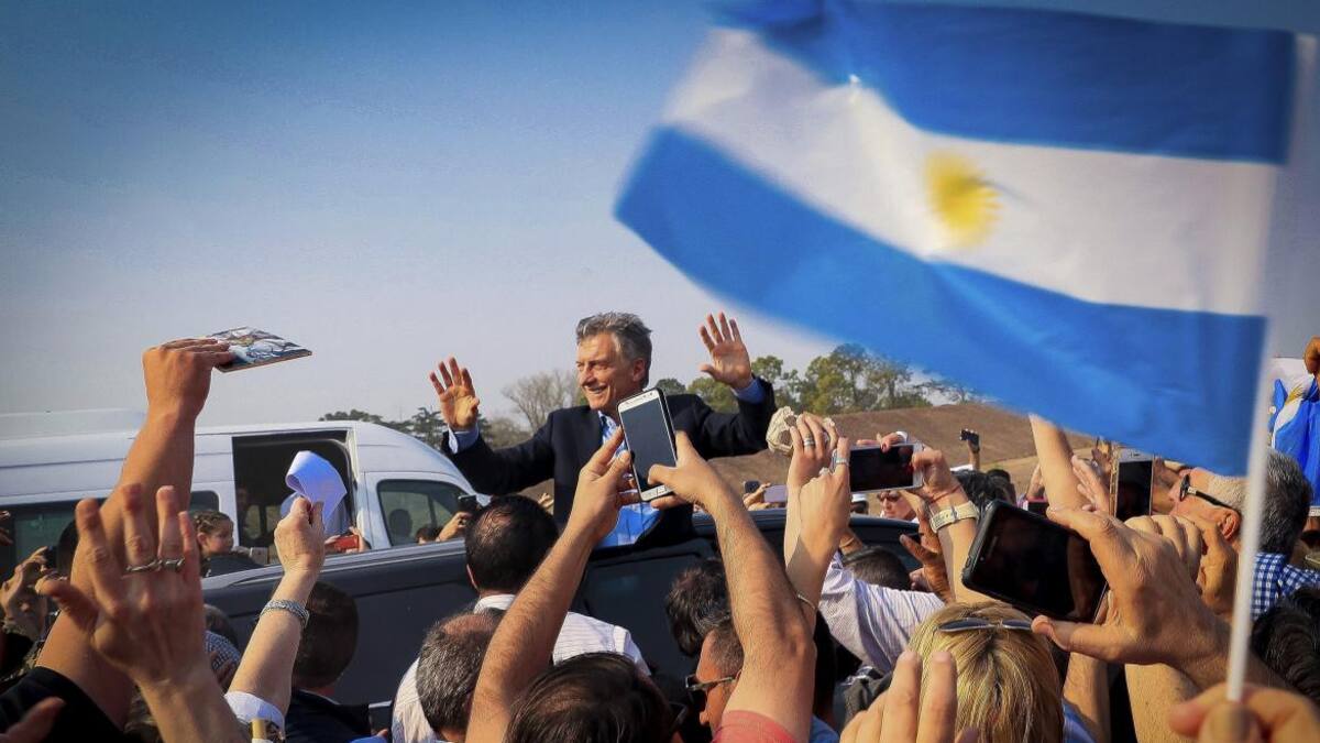 Mauricio Macri en Junín, NA