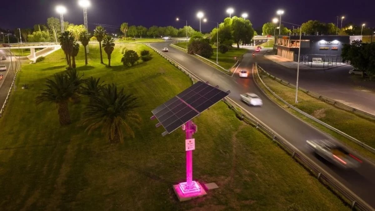 San Juan inauguró la primera ruta solar de la Argentina.