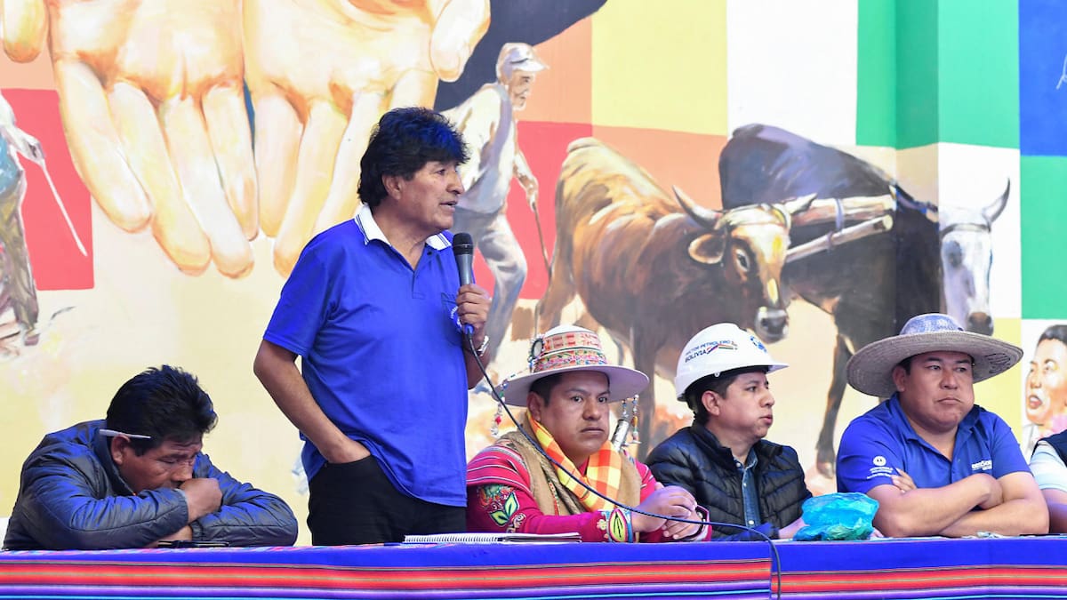 Evo Morales, expresidente de Bolivia. Foto: EFE.
