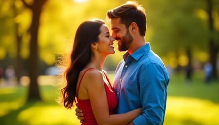 Reconciliación, pareja, novios, felices. Foto: Freepik AI.