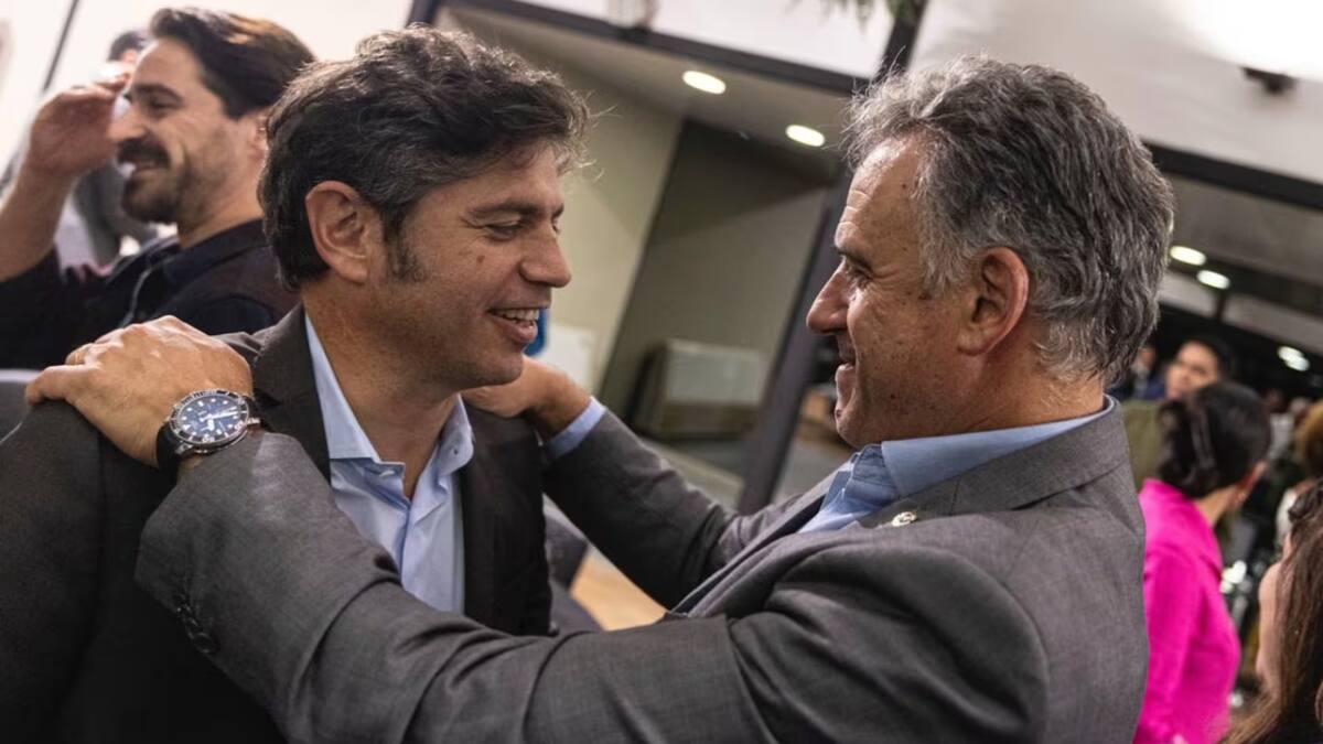 El gobernador bonaerense se reunió con el presidente de Uruguay.
