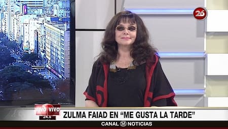 Zulma Faiad en Me Gusta la Tarde (Canal 26)