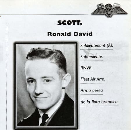 Ronnie Scott, pilloto argentino que combatió contra Hitler en la Segunda Guerra Mundial. Foto: Gentileza Infobae.