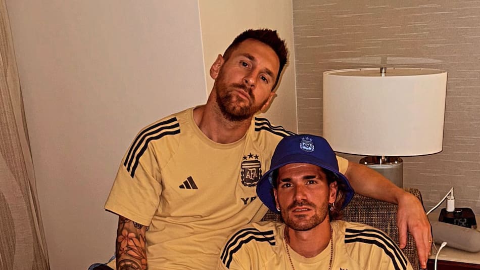 Lionel Messi y Rodrigo De Paul. Foto: Instagram