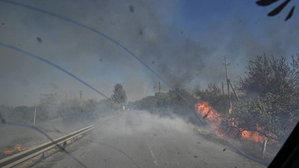 Ataques en la guerra entre Rusia y Ucrania. Foto: Reuters.