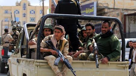 Hutíes de Yemen. Foto: EFE