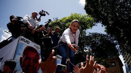 María Corina Machado; Venezuela. Foto: Reuters.