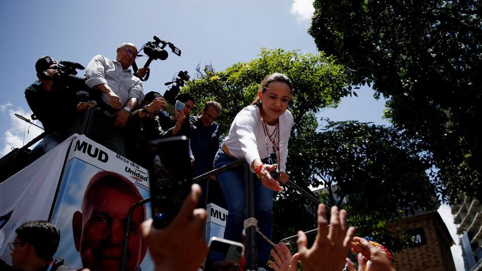 María Corina Machado; Venezuela. Foto: Reuters.