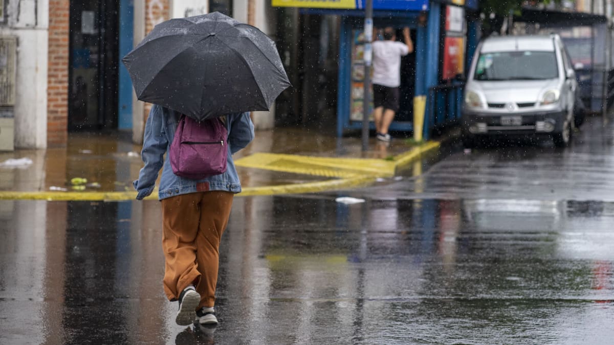 Lluvias y tormentas en la Ciudad de Buenos Aires. Foto: NA/Daniel Vides.
