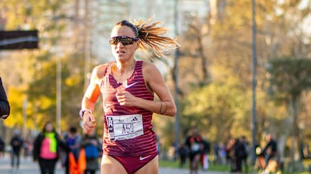 Flor Borelli, la maratonista argentina que nos representará en los Juegos Olímpicos de París 2024. Foto Instagram.