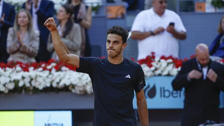 Francisco Cerúndolo en el Masters 1000 de Madrid. Foto: EFE.