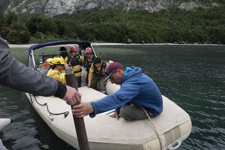 Parque Nacional Nahuel Huapi, incendio forestal. Foto: Télam.