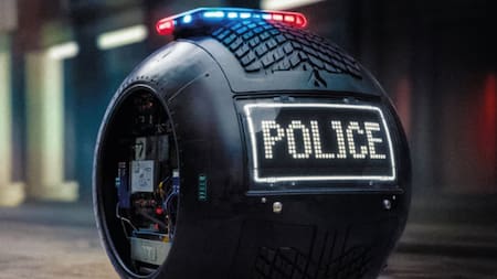 Robot policía creado en China. Foto: X/Rainmaker1973.