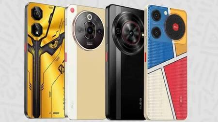 Los celulares chinos que desembarcarán en el mercado argentino. Foto: Nubia.