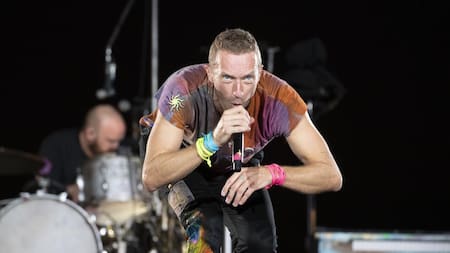 Chris Martin, cantante de Coldplay. Foto: EFE.