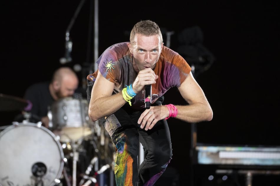 Chris Martin, cantante de Coldplay. Foto: EFE.