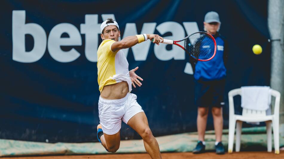 Sebastián Báez en el ATP de Kitzbuhel.