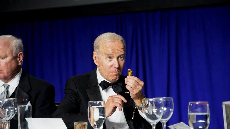 Joe Biden, cena con corresponsales,. Reuters