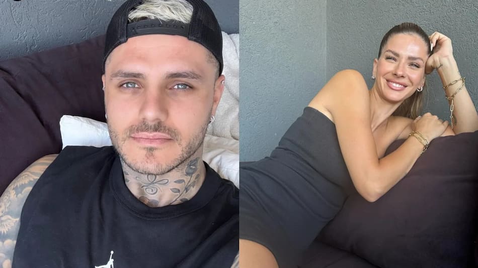 Mauro Icardi y la China Suárez. Foto NA