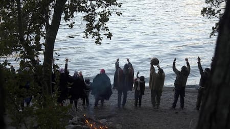 Mapuches en el sur argentino. Foto: Telam.