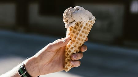 Helado de dulce de leche. Foto: Unsplash.