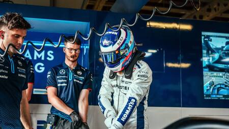 Franco Colapinto en el Gran Premio de Bakú.