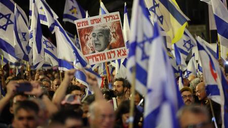 Nuevas manifestaciones contra Netanyahu en Israel. Foto: EFE.