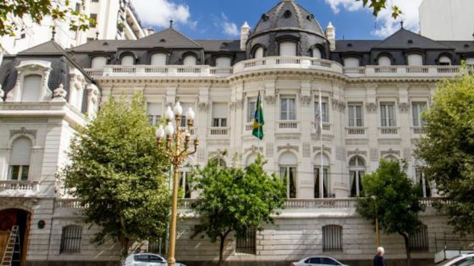 Embajada de Brasil. Foto: Télam.