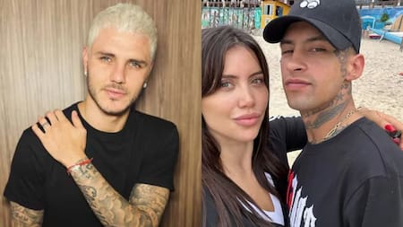 Mauro Icardi, Wanda Nara, L-Gante. Foto NA