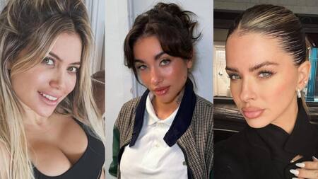 Wanda Nara, María Becerra y la China Suárez. Fotos: Instagram.