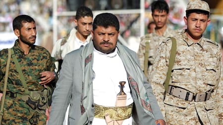 Abdelmalek al Huti, líder de los hutíes. Foto: Reuters.