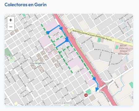 Cambio en la colectora de Panamericana en Garín.