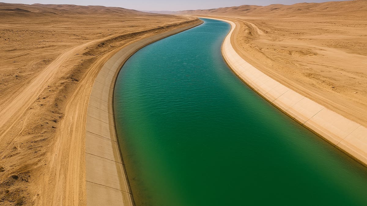 Construyeron un río artificial en pleno desierto y cambió la historia del agua para siempre