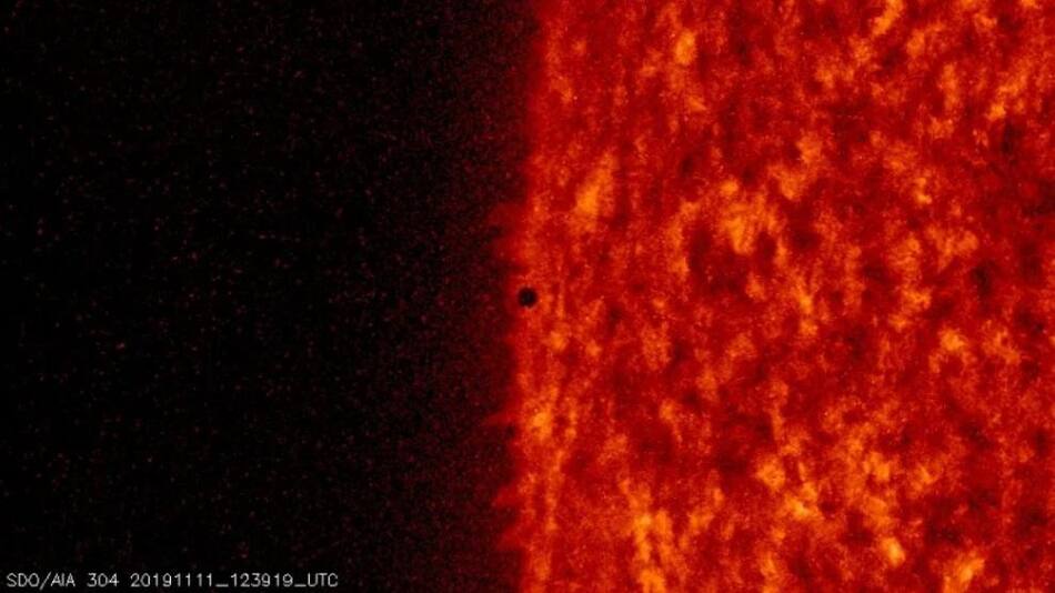Mercurio pasea frente al Sol, NASA, ciencia, planetas