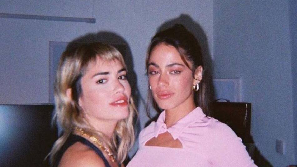 Tini Stoessel y Lali Espósito. Foto: Instagram.