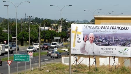 Bienvenida al Papa Francisco en Chile (Reuters)