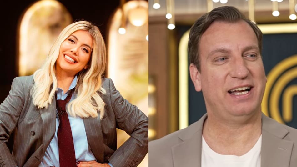 Wanda Nara y Maxi López en MasterChef.