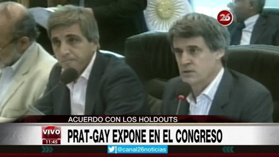 Prat Gay expone en el Congreso (Canal 26)
