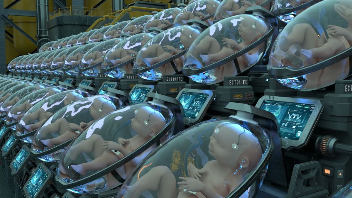 Ectolife: La granja de bebés del futuro. Foto: Captura video / Hashem Al-Ghaili.
