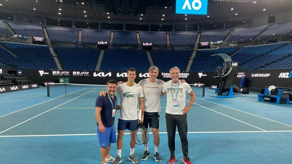 Novak Djokovic en el Abierto de Australia