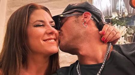 Daniel Osvaldo y Daniela Ballester. Foto: Instagram.