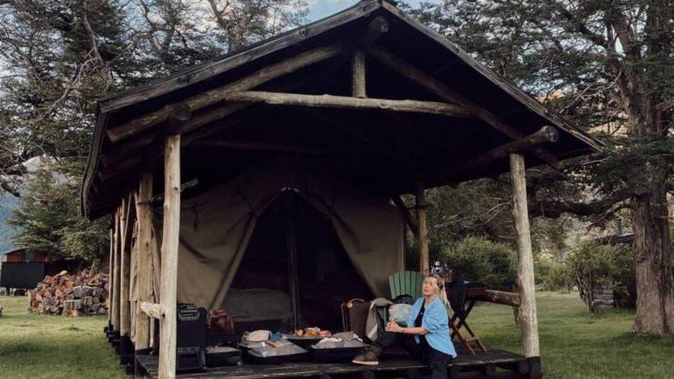 Wanda Nara y el lujoso estilo de acampar