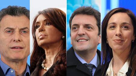 Macri - Cristina - Massa - Vidal - Política
