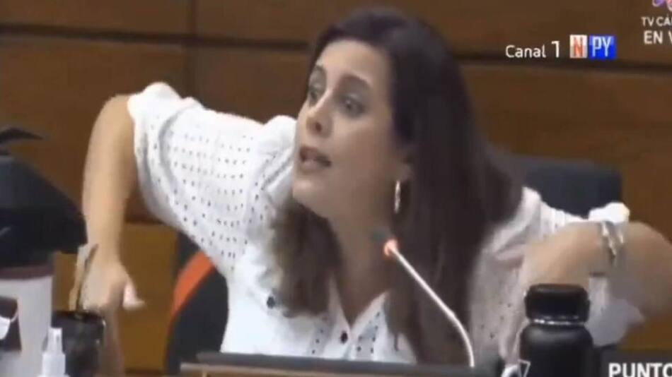 Kattya Mabel González, diputada de Paraguay. Foto: Captura de video.