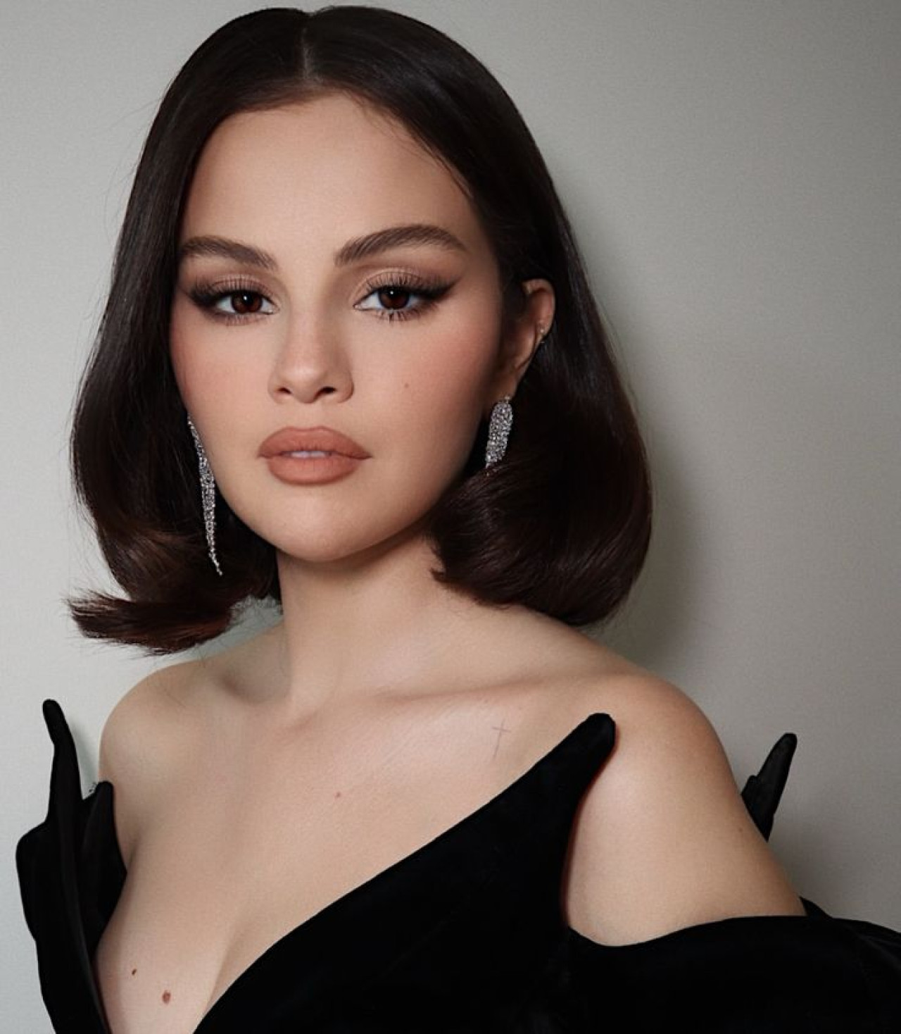 Corte Lob en Selena Gomez. Fuente: Pinterest