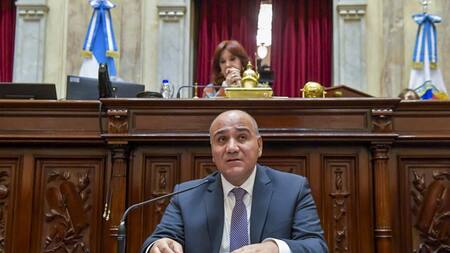 Informe de gestión de Juan Manzur en el Senado. Foto: NA