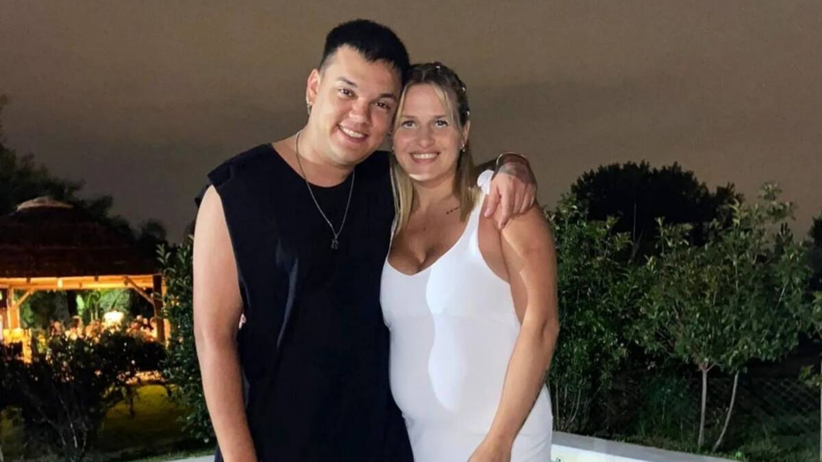 Brian Lanzelotta y Mariana César se convirtieron en padres. Foto: Instagram/bryanoficialokk.