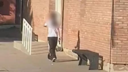 Nena atrincherada en Mendoza