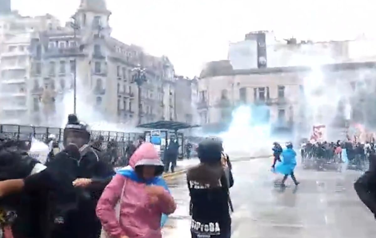 Incidentes en la Marcha Federal Universitaria.
